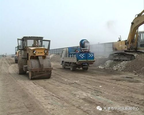 滨玉公路改扩建工程正在紧张施工中